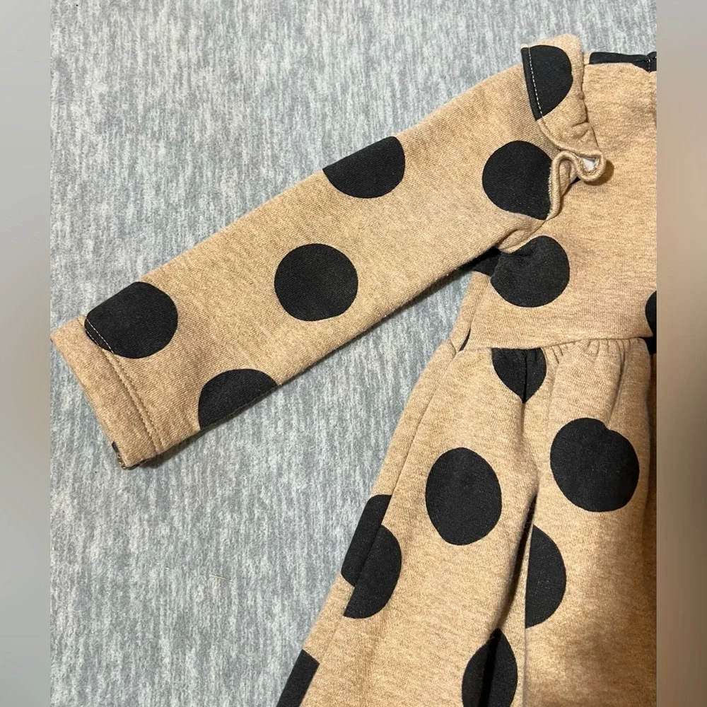 Carter’s fleece lined polkadot dress long sleeve girls‎ kids baby 18 months soft